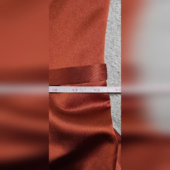 NWT David's Bridal Designer Michaelangelo Strapless Cinnamon Colored Dress Size2 - Picture 6 of 12